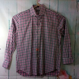 Peter Millar 100% Cotton Plaid Shirt Size XL